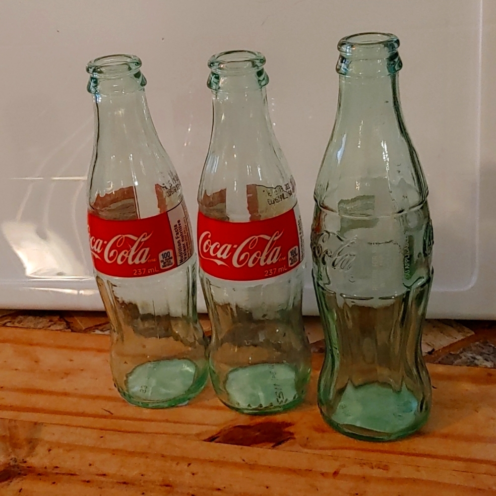 QUICK SALE Vintage coca cola glass bottles